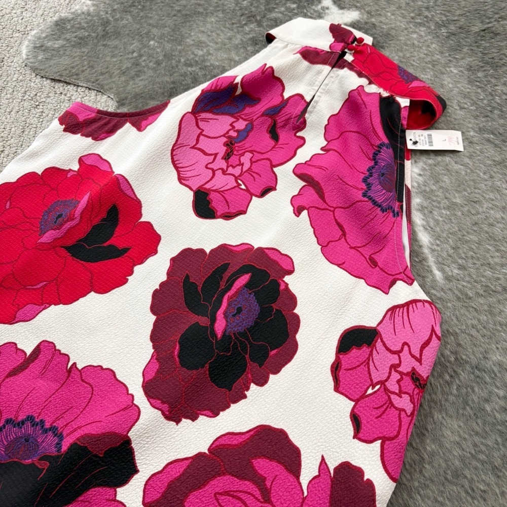 NWT Talbots Blooming Floral Tie Neck Halter Blouse - Picture 6 of 11